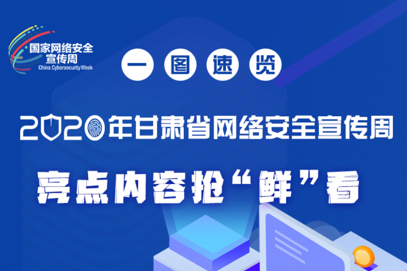 一圖速覽2020年甘肅省網(wǎng)絡(luò)安全宣傳周，亮點(diǎn)內(nèi)容搶“鮮”看！