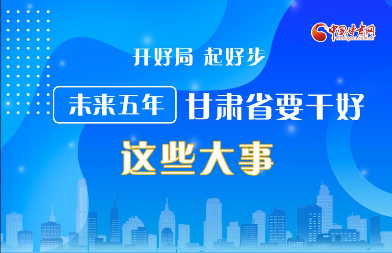 圖解丨開好局 起好步 未來五年甘肅省要干好這些大事！