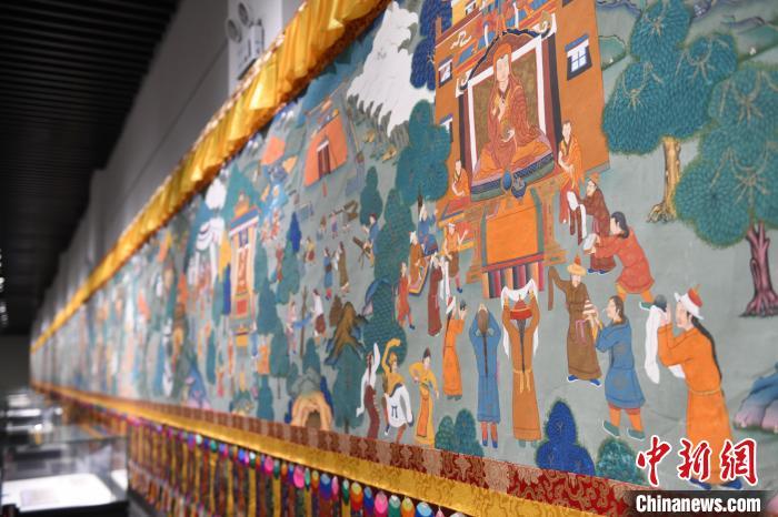 8月20日，“塔影河聲吉祥千年——涼州會(huì)盟暨蘭州與武威文物聯(lián)展”在蘭州市博物館開(kāi)展。戴文昌 攝