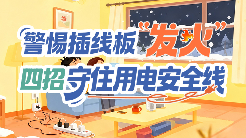長(zhǎng)圖|警惕插線板“發(fā)火”！四招守住用電安全線